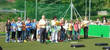 Einweihung Mini-Fußballfeld an der Grundschule Albrecht Dürer